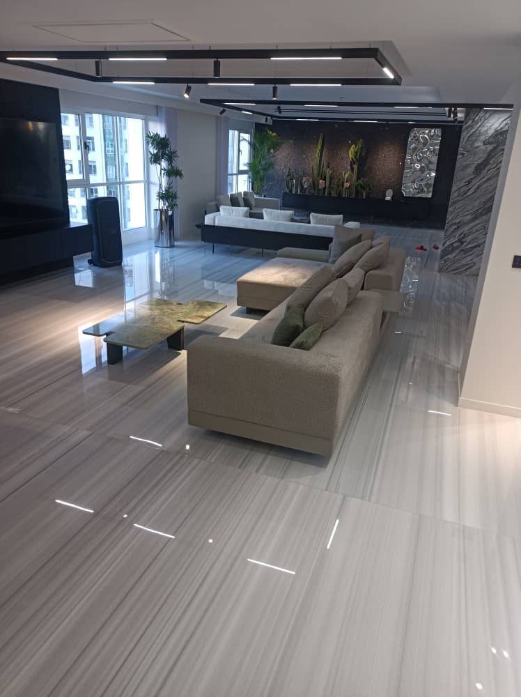 ساب زنی کردن کف منزل خانه با دستگاه پیشرفته